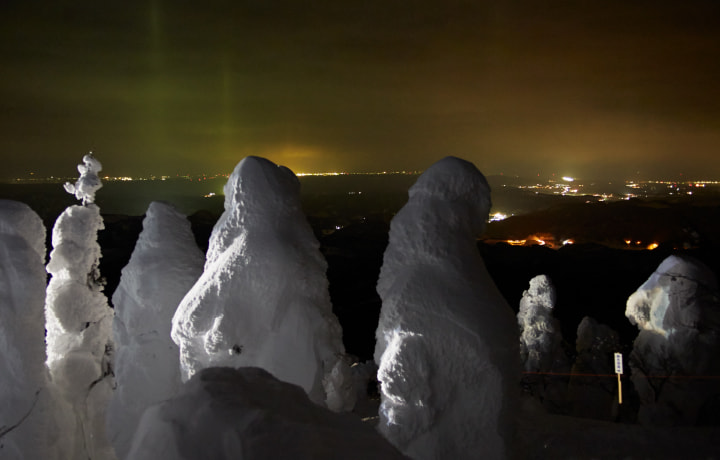 夜の樹氷観賞会