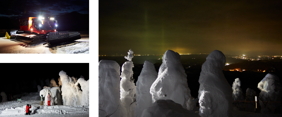夜の樹氷観賞会