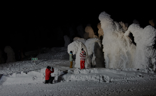 予約制 夜の樹氷観賞会